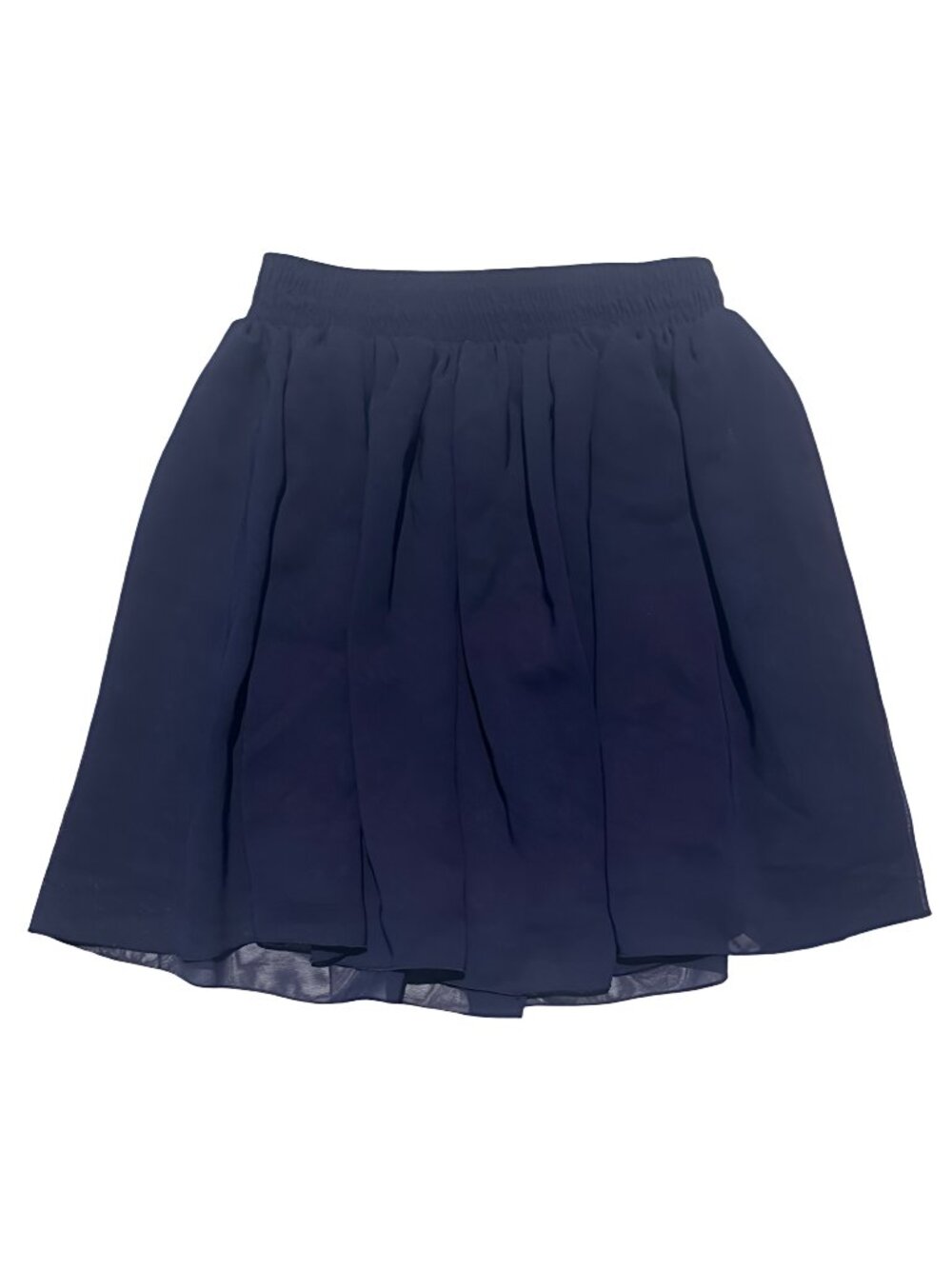 Lace Girl Size 2 Navy Blue Gathered A-Line Skater Skirt